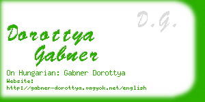 dorottya gabner business card